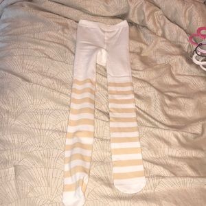 Matilda Jane white and gold stockings